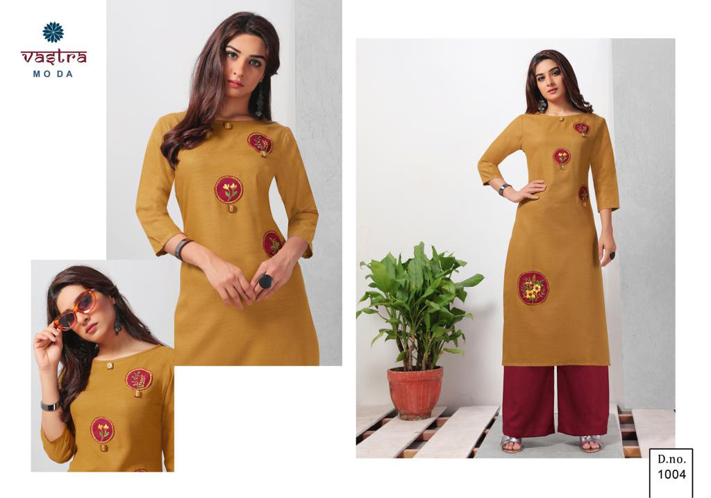 Spring Fashion Vol-1 Vastra Moda Aplique Work Kurti