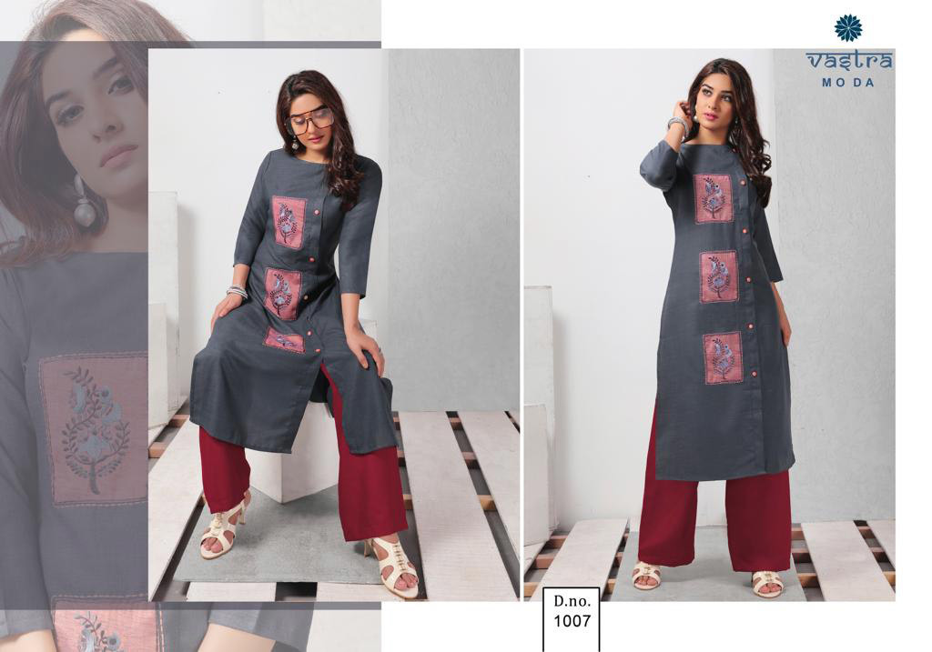 Spring Fashion Vol-1 Vastra Moda Aplique Work Kurti
