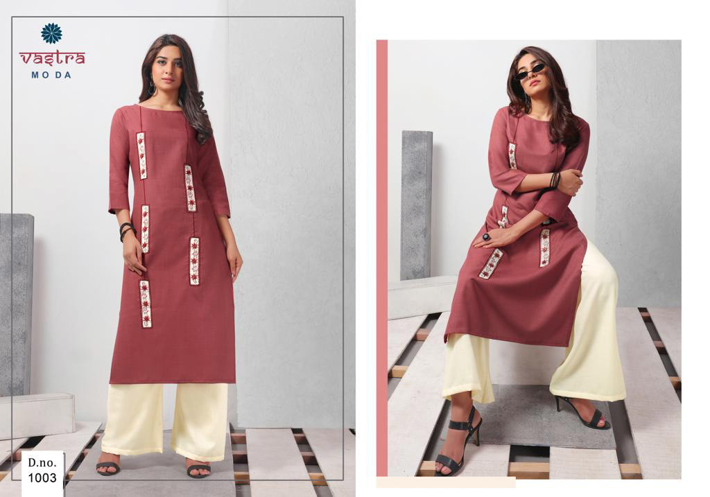 Spring Fashion Vol-1 Vastra Moda Aplique Work Kurti