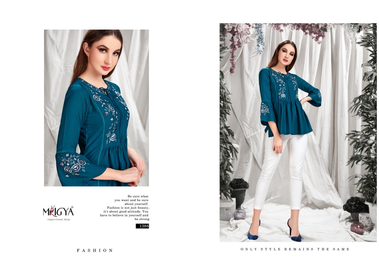 Fiona Nx Vol-6 Mrigya Launch Ladies Top - Liva Rayon Fabric, Sizes S(36)-3xl(46), Suitable For All Seasons | Ready To Ship, Liva Brand Tag