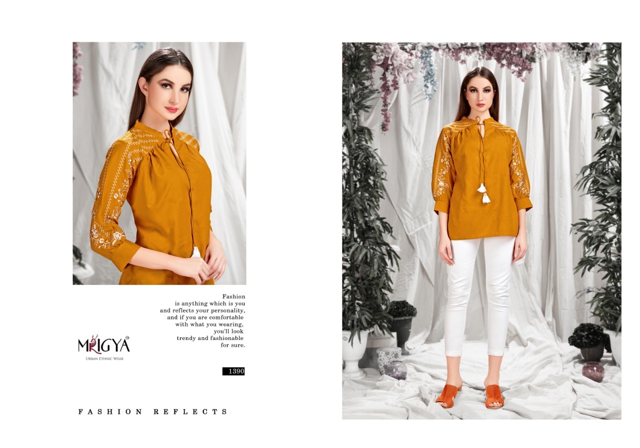 Fiona Nx Vol-6 Mrigya Launch Ladies Top - Liva Rayon Fabric, Sizes S(36)-3xl(46), Suitable For All Seasons | Ready To Ship, Liva Brand Tag