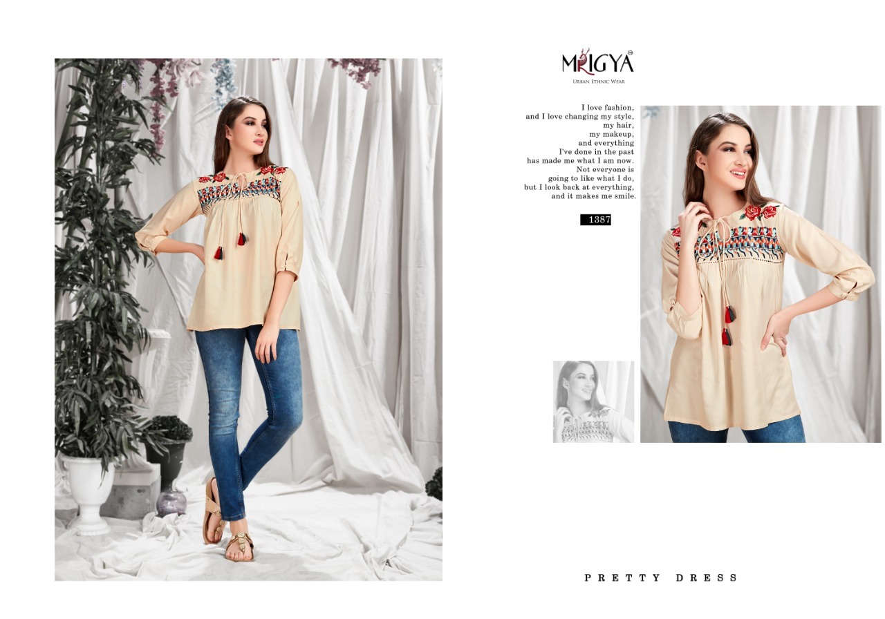 Fiona Nx Vol-6 Mrigya Launch Ladies Top - Liva Rayon Fabric, Sizes S(36)-3xl(46), Suitable For All Seasons | Ready To Ship, Liva Brand Tag