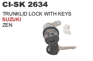 Trunklid Lock With Keys Suzuki Zen