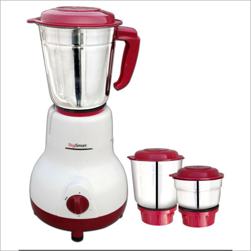 White-Pink Digi Smart Kitchen Mate 3 Jar Mixer Grinder