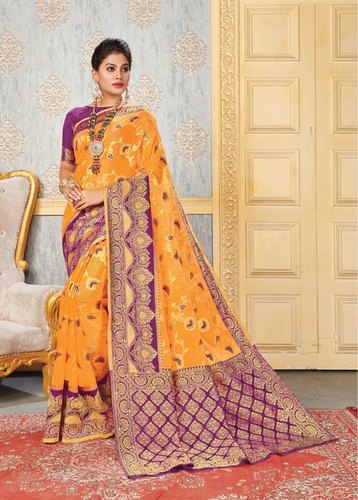 Traditional Cotton Silk Chitt Pallu Saree