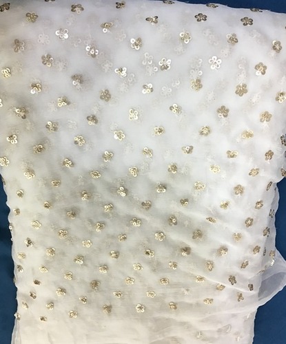 Exceptionally Soft Chiffon Dyeable Embroidery Fabric