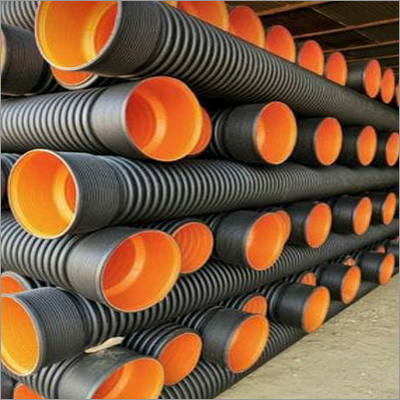 Dwc Corrugated Pipe - Color: Black & Orange