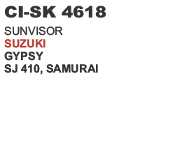 Sunvisor Suzuki Gypsy Samurai