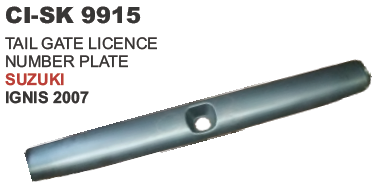 टेल गेट लाइसेंस नंबर प्लेट सुजुकी इग्निस