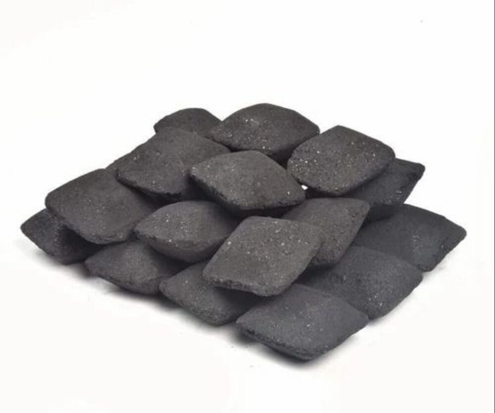 Coconut Shell Charcoal Briquettes - Cube Shape, 99% Purity, 6% Ash Content, 5-7% Moisture | Black Color, Commercial Grade Charcoal Briquettes