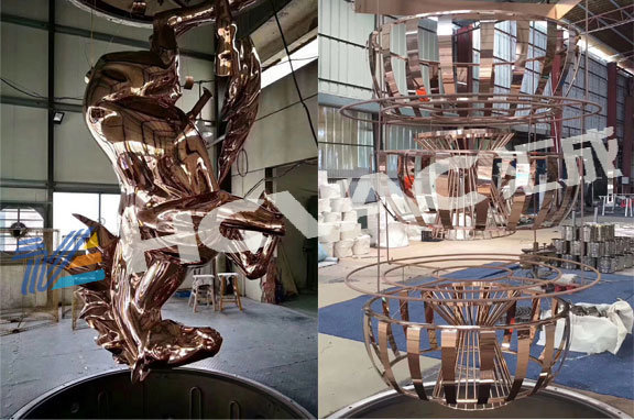 Hcvac Stainless Steel - 800mm To 3500mm Diameter, 800mm To 7500mm Height | Automatic Plc Control, Multi-color Pvd Coating For Decorative Metal Finishes
