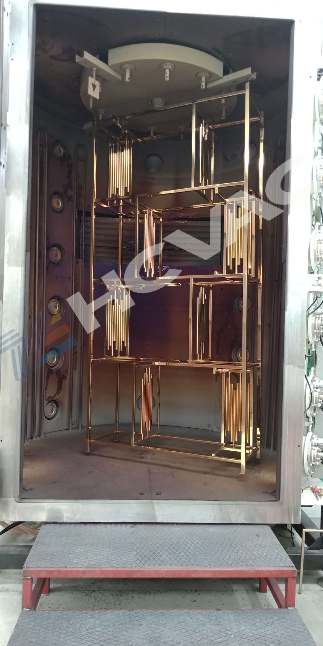 Hcvac Interior Decorative Stainless Steel Sheet Furniture Pvd Coating Machine - Color: Gold