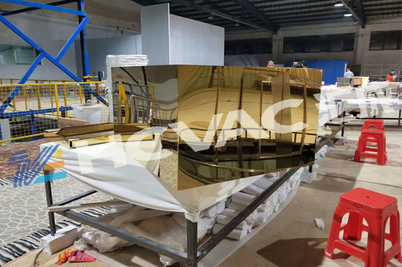Hcvac Interior Decorative Stainless Steel Sheet Furniture Pvd Coating Machine - Color: Gold