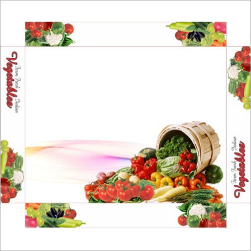 Fresh Vegetable Packaging Box - Cardboard, Rectangular/square, Brown-red Color | Matte Lamination Finish For Durable Vegetable Transport