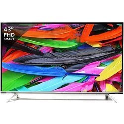 ब्लैक 43 इंच स्मार्ट एलईडी टीवी