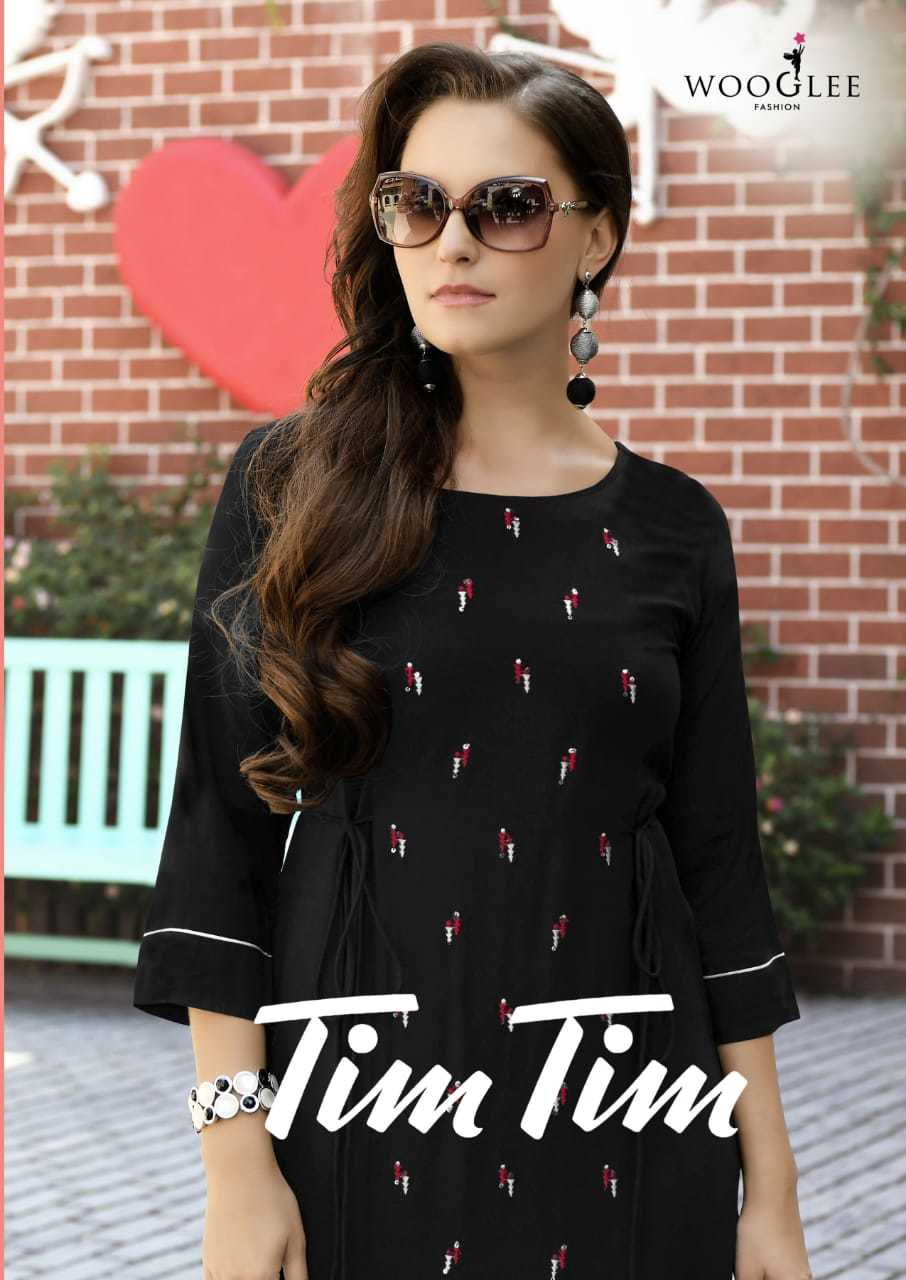 Tim Tim Designer Kurti - Heavy Rayon, Sizes M(38)-3xl(46) | Embroidery Work, Casual-formal-ethnic, Washable, All Seasons For Ladies