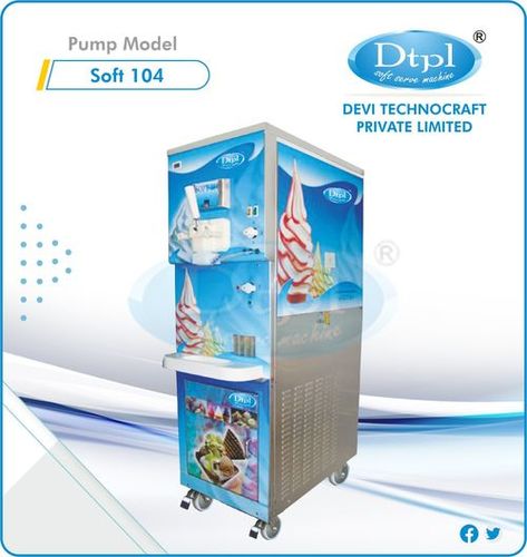Soft 104 Ripple Softy Ice Cream Machine Capacity: 430 Cones / Hr. Kg/Hr