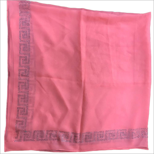 Any Soft Chiffon Rhinestone Border Shawls