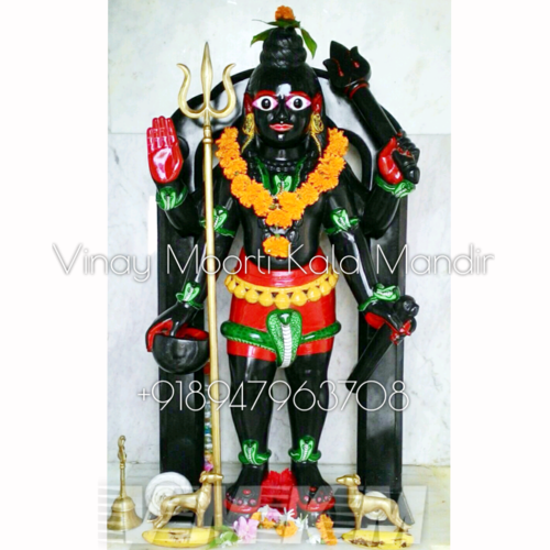 Washable Kaal Bhairav Marble Idol