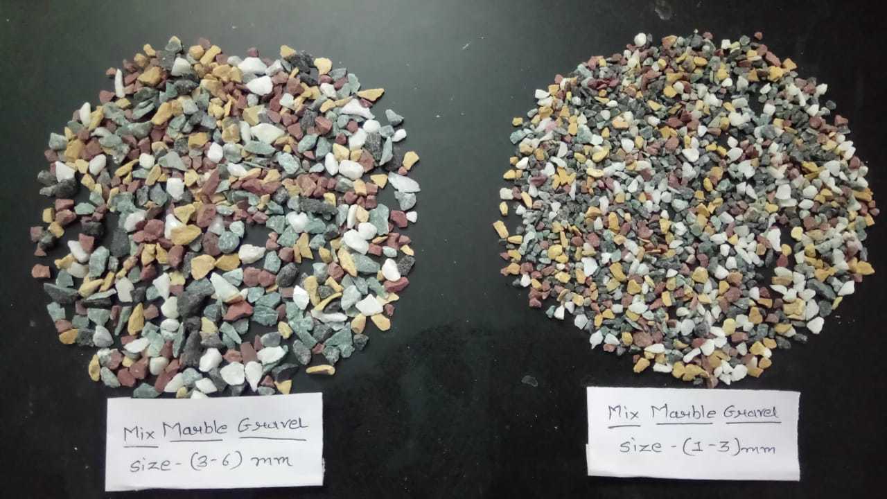 Mix Color Marble Chips Terrazzo Construction Aggregate Stone Price Per Ton In India - Size: (1) 0.5mm To 1mm