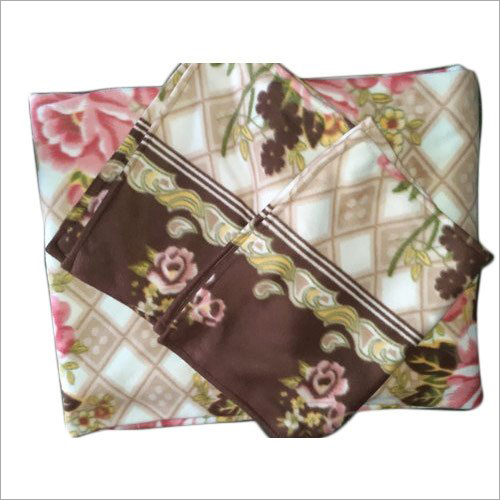 Designer Fleece Bed Sheet Set
