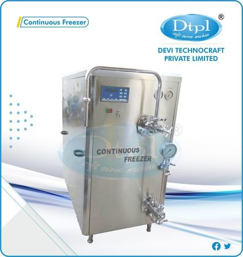 400 L Continuous Ice Cream Freezer For Making Bulk