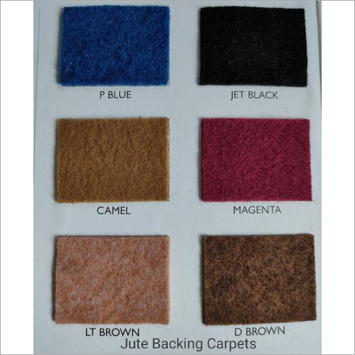Non Woven Jute Backing Carpets - Jute & Chemicals, Rectangle Shape, Various Sizes & Colors | Easy to Clean, Non-Slip, Quick Drying