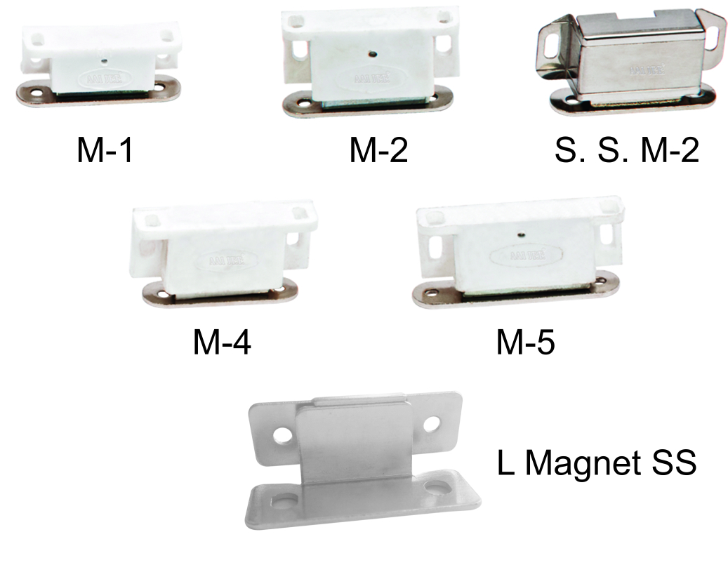 White Magnetic Catcher - Plastic, Universal Size | High Strength, Dimensional Accuracy, Easy Installation