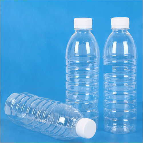 500 ML Pet Bottle - Food Grade Plastic, Transparent-White Color, Screw Cap | Lightweight, Sturdy, Reusable, Easy to Clean