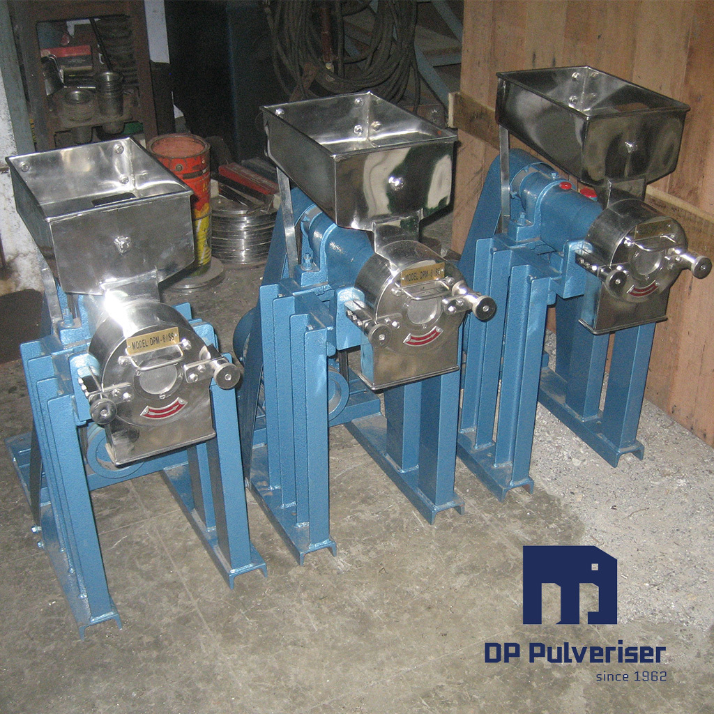 Mini Pulveriser - Mild Steel/stainless Steel Body, 4500-6000 Rpm Speed | Electric Powered, Heavy Duty Design, Feed Regulator Slide