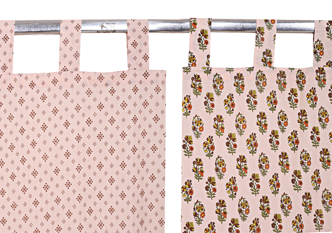 Biege Fancy Window Curtain