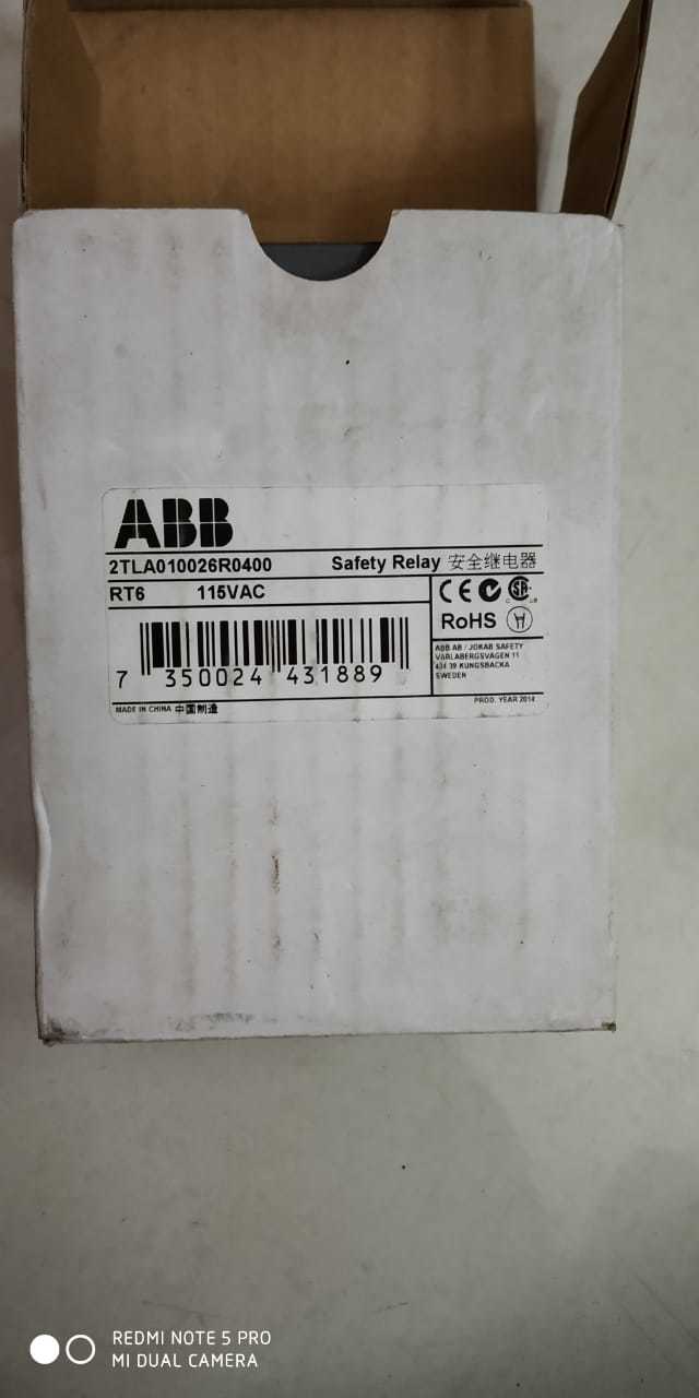 Abb Safety Relay 115vac