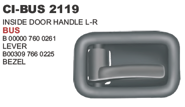 Inside Door Handle L/R  Bus Vehicle Type: 4 Wheeler
