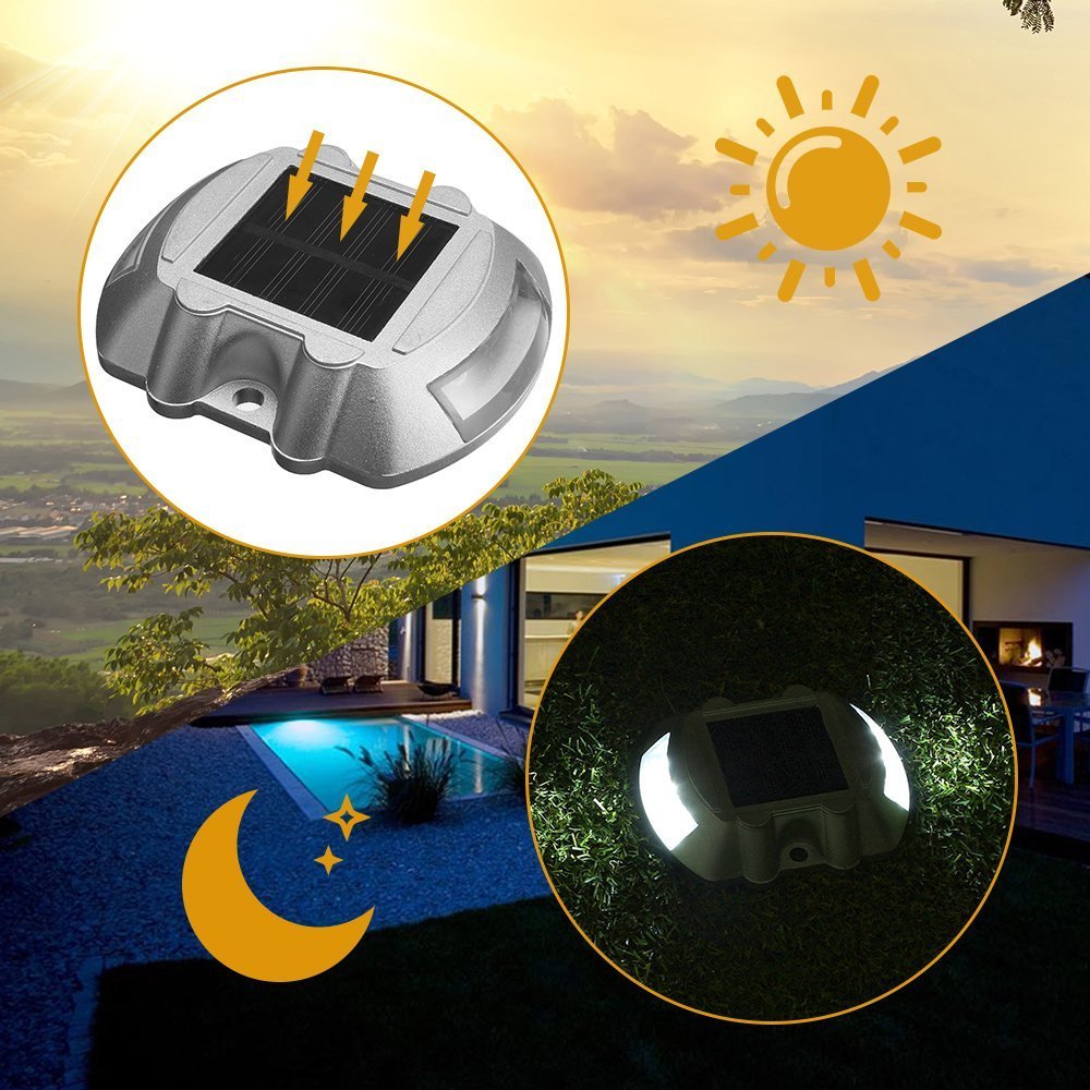 Solar Road Stud White Dimension(l*w*h): 107*95*24 Millimeter (Mm)