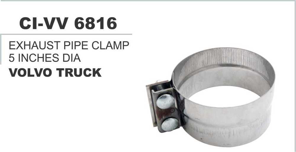 Exhaust Pipe Clamp - 5 Inches Diameter, Durable Warranty Coverage For 4-wheeler Volvo Trucks