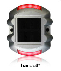 Solar Reflective Road Stud - Aluminum Alloy, 107x95x24 Mm, Red Flashing Leds | 800m Visibility, Ip68 Waterproof