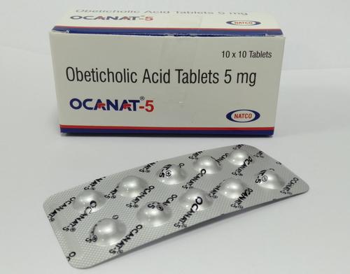 Ocanat 5mg - Obeticholic Acid Tablets | 10 Tablets Strip Box, Anti-Viral Function for Liver Disease Management