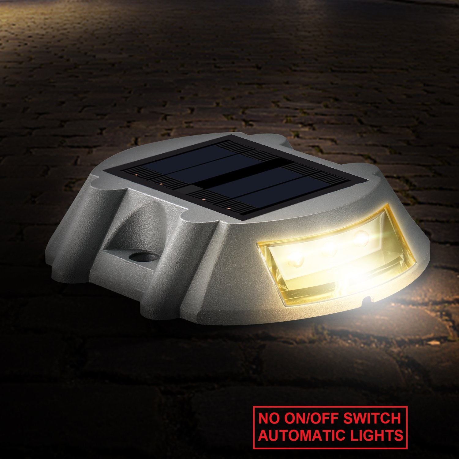 Solar Reflective Road Stud Yellow Flashing Dimension(l*w*h): 107*95*24 Millimeter (Mm)