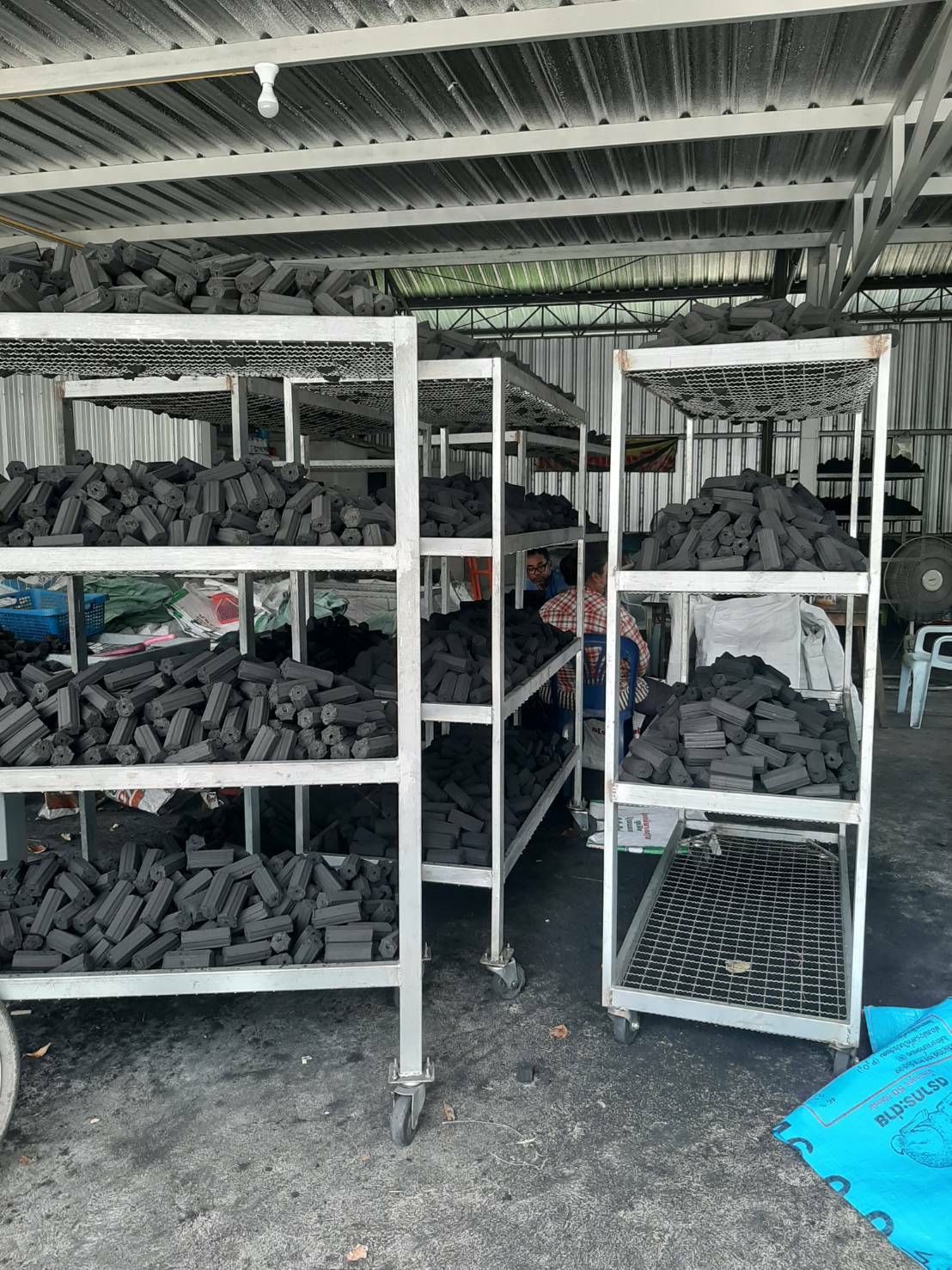 Charcoal Rod - Coconut Shell Material, 10kg Carton Size (47x20.5x17.5cm) | Secure Ordering, Fast Shipping, Long Burning Time 4-6 Hours