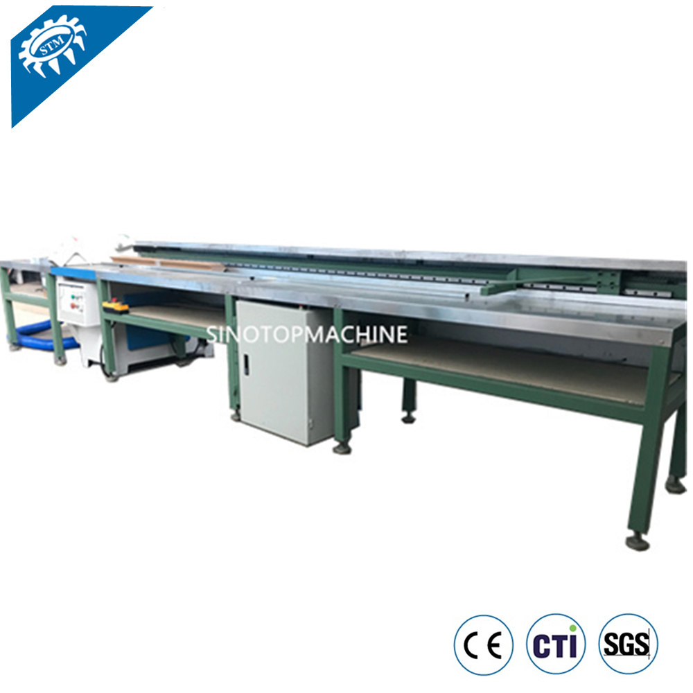 Gray & Blue Edge Board Cutting Machine