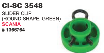 Slider Clip Green Scania Truck - Durable Composite Material, 4-Wheeler Vehicle Compatibility | Includes Warranty for Peace of Mind