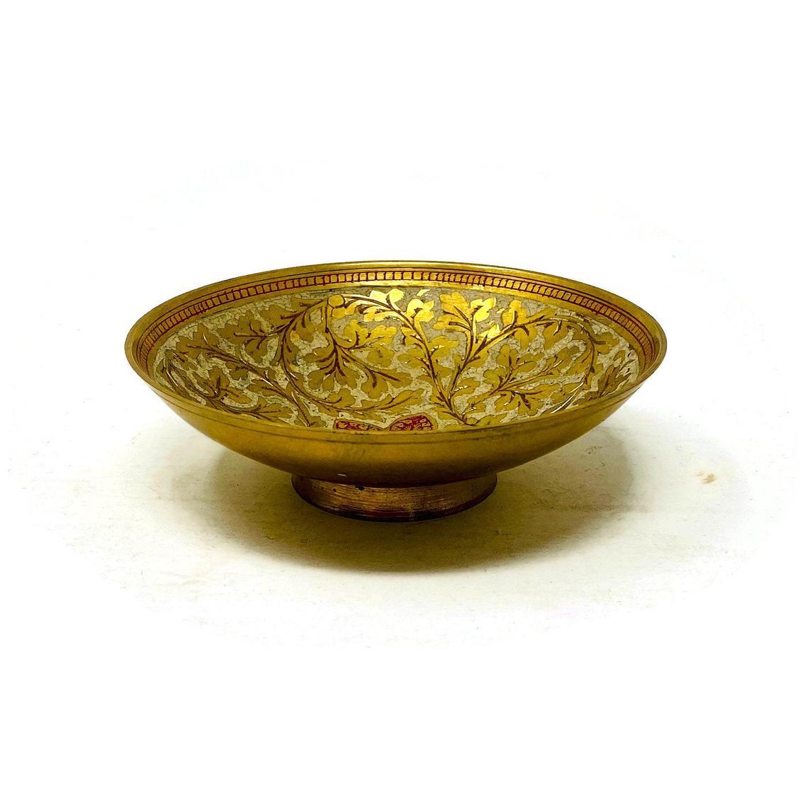 Brass Enamel Bowl