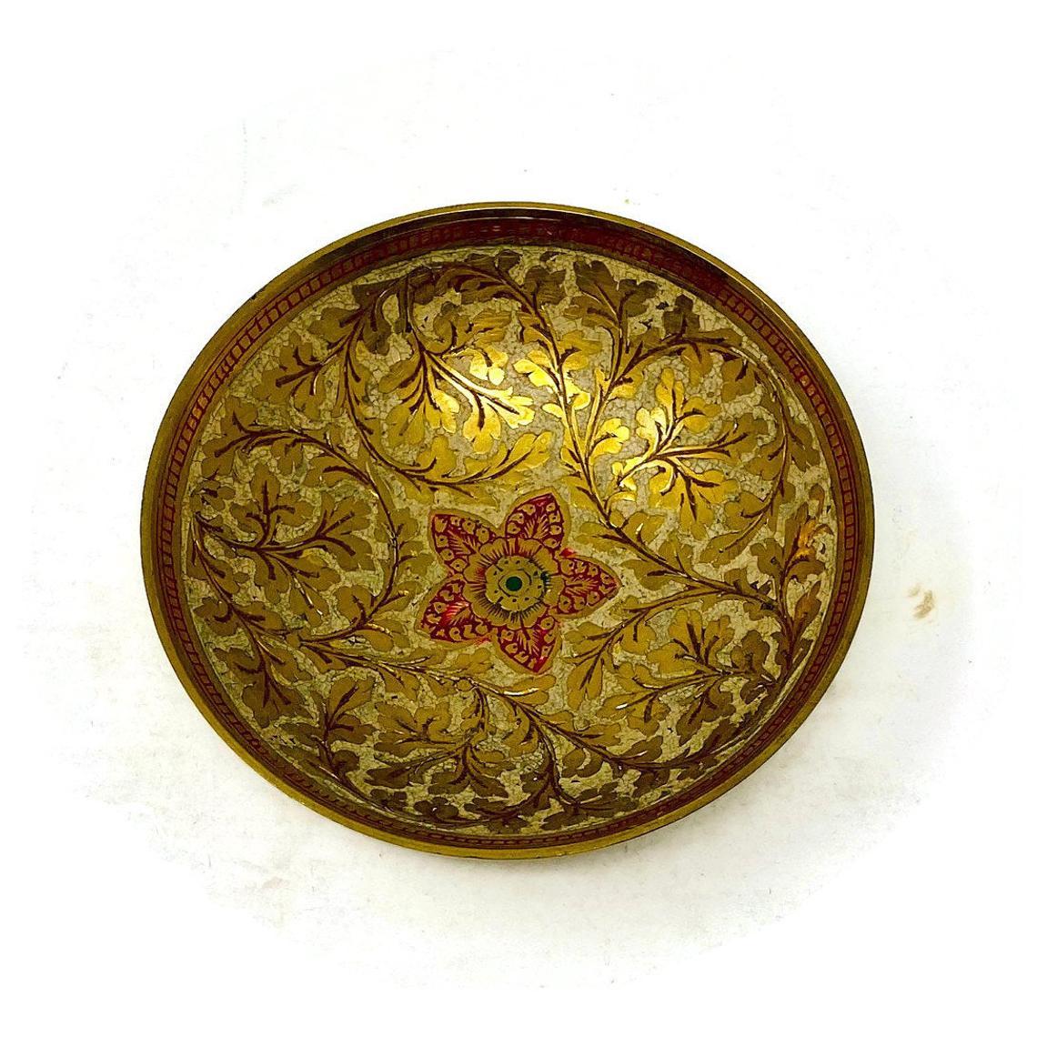 Brass Enamel Bowl