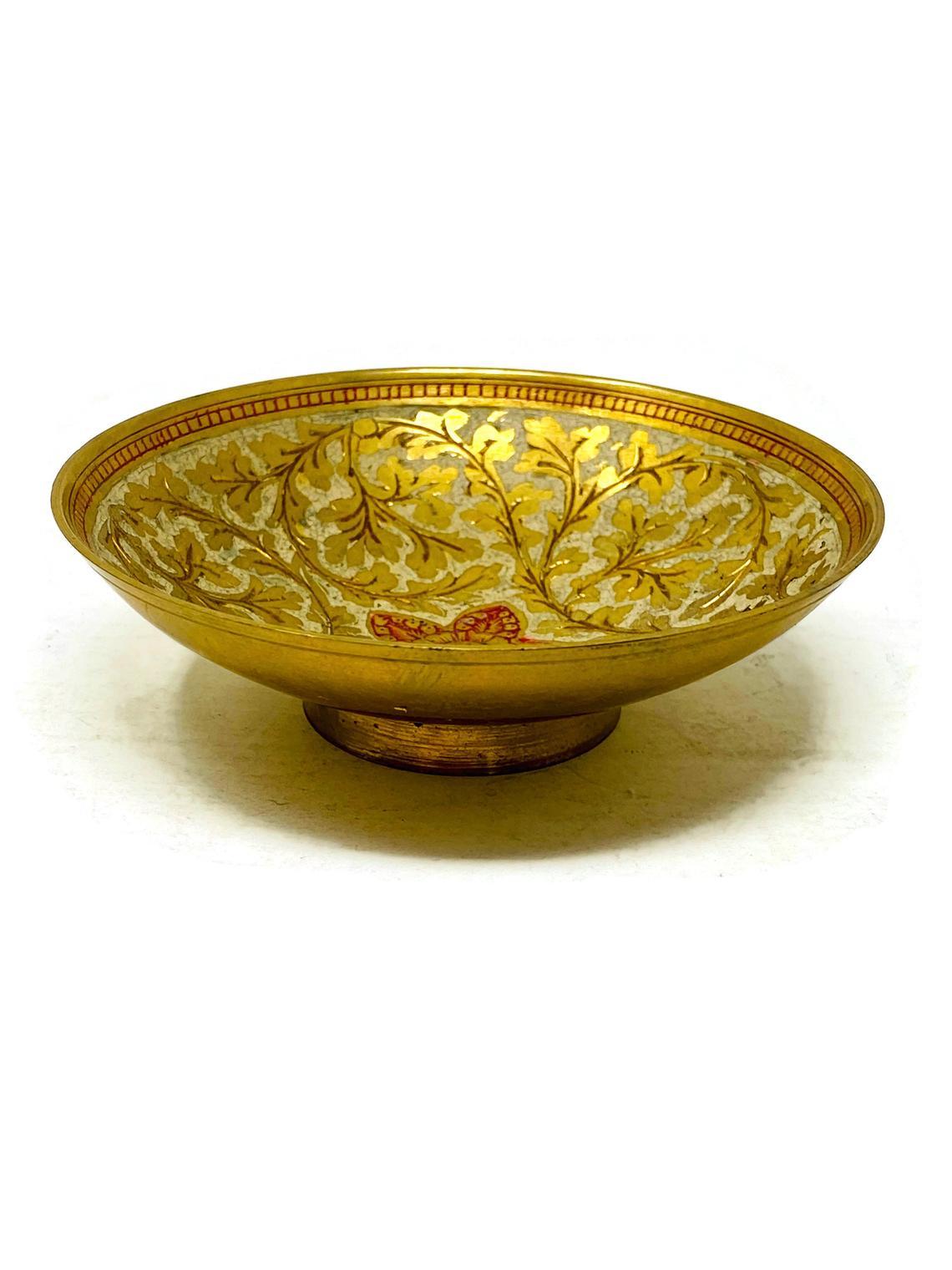 Brass Enamel Bowl