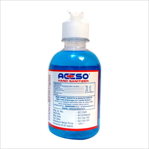 250 Ml Aceso Hand Sanitizer With Flip Top