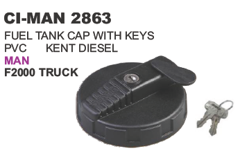 Fuel Tank Cap with with Keys Pvc Man truck