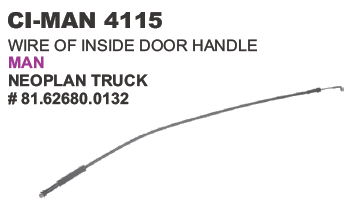 Wire Of Inside Door Handle Man Truck - Durable Metal, Fits 4-Wheeler Vehicles | Includes Warranty for Reliable Performance