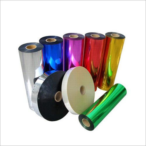 Lacquered Plain Polyester Film - Polyester Material, Thickness 12mm to 36mm, Silver, Blue, Red, Gold Colors , Single Side Coating, Glossy Finish