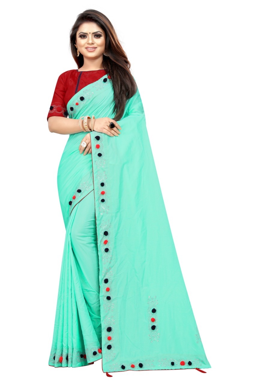 Fancy Silk Saree - Linen Fabric 6.3 Mtr Length, 0.8 Mtr Blouse | Art Silk, Printed Design, Versatile For All Seasons