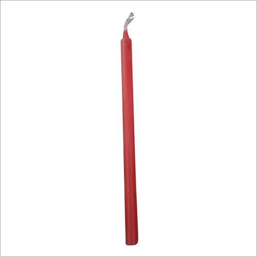 Wax Candle - Floral Scented, 10 Inches Long | Red Wax, Cotton Wick, 8 Hours Burn Time, Bulk Packaging